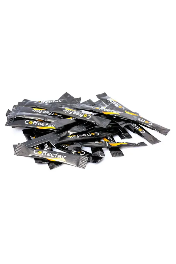 Einzeln verpackte Zucker-Sticks