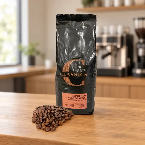 Darboven Espresso Hausröstung 1000 g – Präsentationsbild